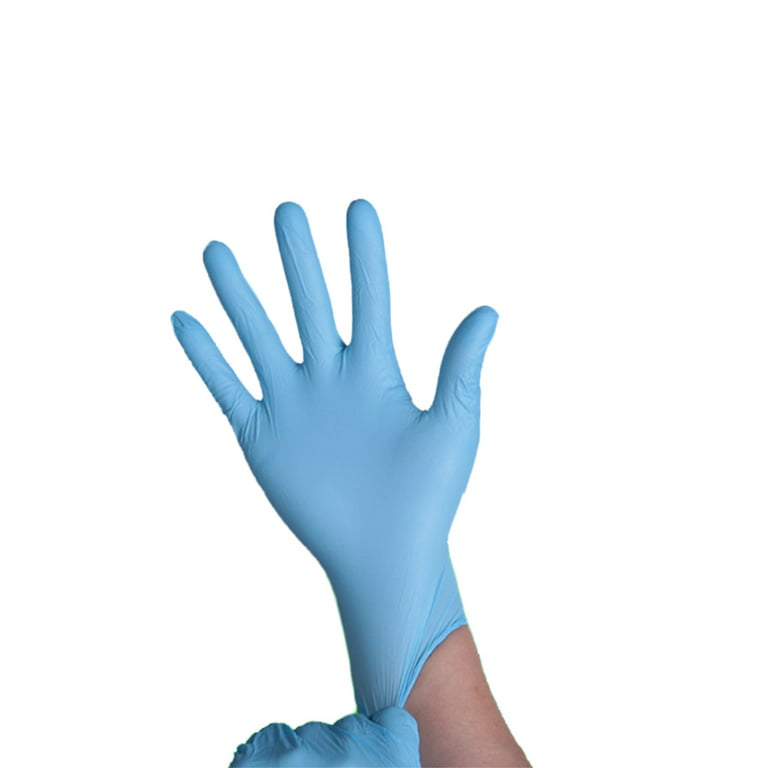 100Pcs Disposable Gloves Non Latex Non Vinyl Nitrile Ultra-thin