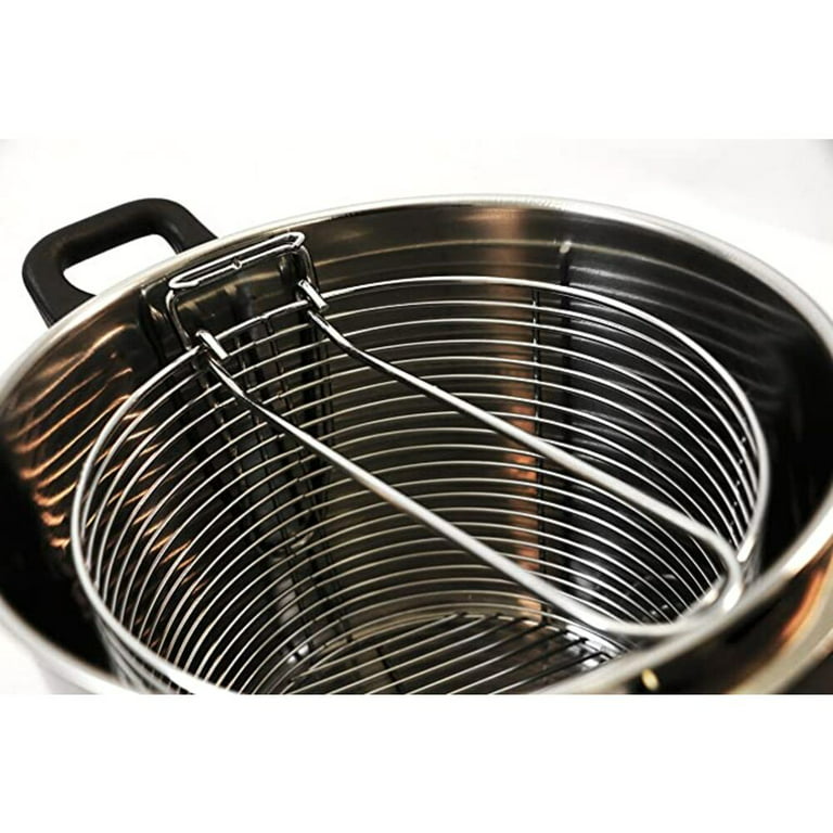 Stainless Steel Fry Deep For Stove Top - Includes Frying And Fish
