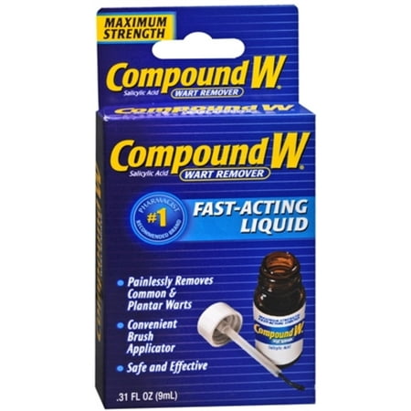 6 Pack - Compound W Maximum Strength, Fast-Acting Liquid 0.31 oz