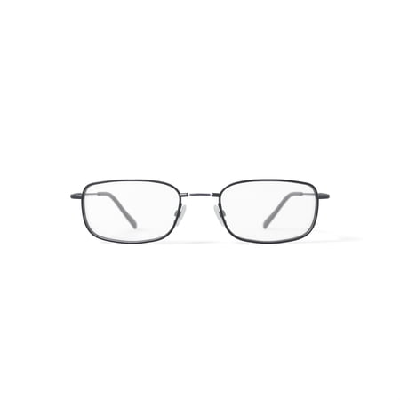 M+Flex Men's MF507 Rectangular Prescription Eyeglasses with Case, Gunmetal