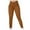 Brown-01, variant on REALiKUN Work Pants for Women Summer High Waisted Elastic Pant Slim Solid Button-On Casual Tight Trousers with Pockets