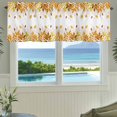 thumbnail image 3 of Yellow Leaf Farmhouse Short Window Curtain Valances, Fall Plant Country Vintage Watercolor White Rod Pocket Kitchen Valances for Living Room Bedroom Bathroom Cafe 42" x 18", 3 of 8