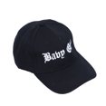 thumbnail image 3 of Gorra bordada para niños Gorra de béisbol ajustable para niños pequeños Sombrero de ocio para bebés de 15 años (negro C), 3 of 5