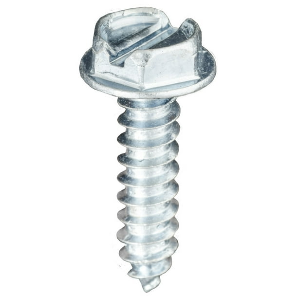Clipsandfasteners Inc 100 10 X 3/4 Slotted Hex Washer Head Tap Screw