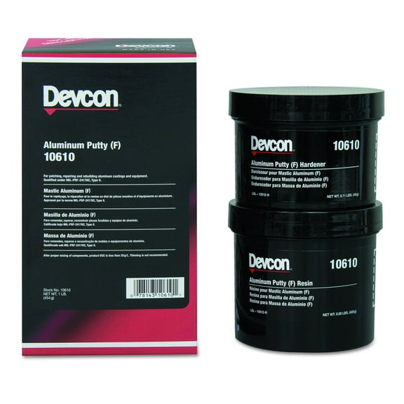 Devcon Aluminum Putty (F), 1 lb. Can