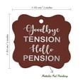 thumbnail image 7 of Inkdotpot Real Silver Foil Good Bye Tension Hello Pension Retirement Tags Favor Bracket Shape Hang Pack Of 100 Paper Tags, 7 of 7