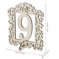 thumbnail image 2 of 30pcs Wedding Table Number Signs Party Table Number Card with Stand ( Number 1-30 ), 2 of 8