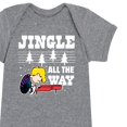 thumbnail image 3 of Peanuts - Christmas - Jingle All the Way On The Piano - Infant Baby One Piece, 3 of 5