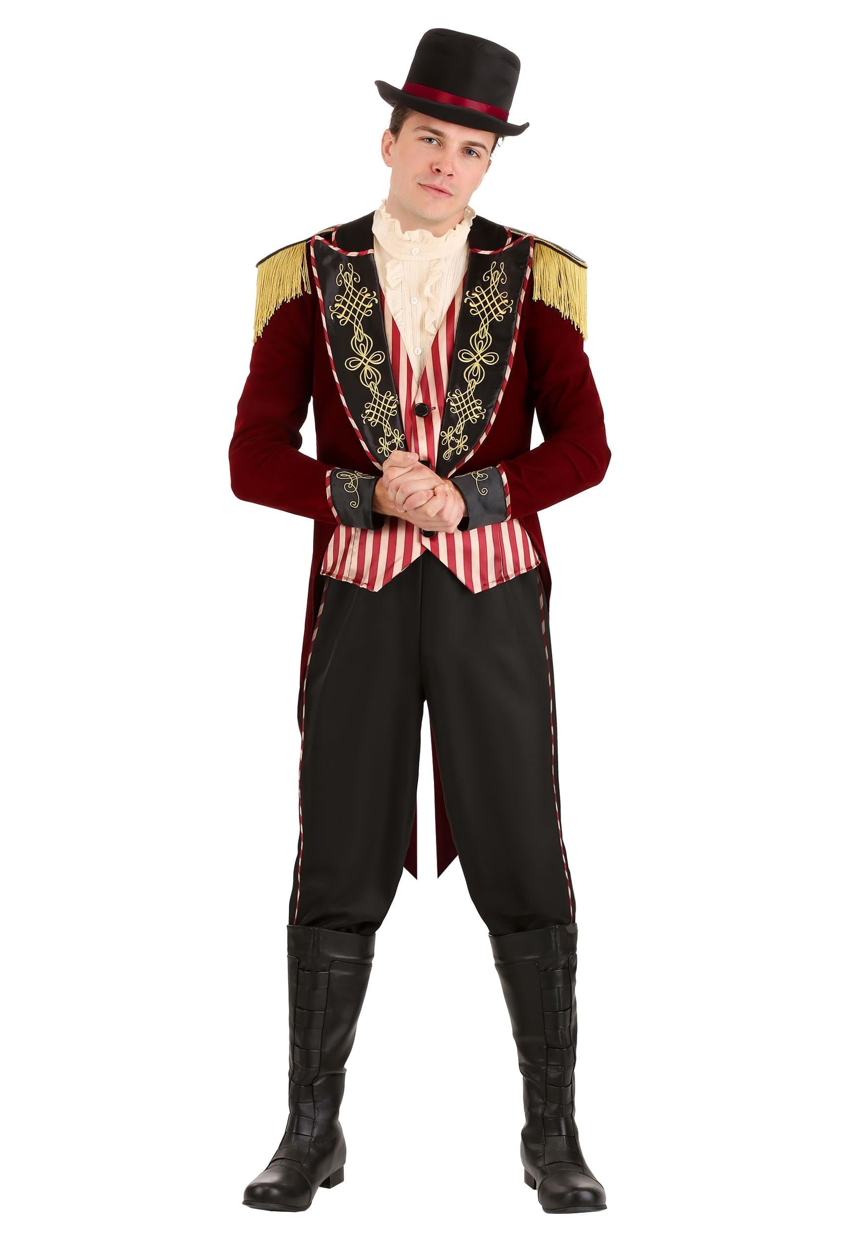 Deluxe Twisted Sinister Ringmaster Costume Circus Lion Tamer Adult Standard Mens 