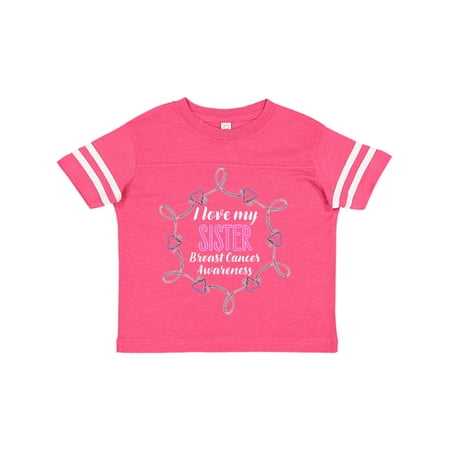 

Inktastic I Love My Sister- Breast Cancer Awareness Gift Toddler Boy or Toddler Girl T-Shirt