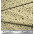 thumbnail image 3 of Soimoi Beige Velvet Fabric Hammer & Nail Hardware Printed Craft Fabric by the Yard 58 Inch Wide, 3 of 3