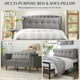 thumbnail image 6 of ANMINY Triangle Headboard Pillow Full Filling Backrest Positioning Support Wedge Pillow, 6 of 7