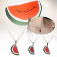 thumbnail image 3 of Watermelon Popular Men Women Necklaces--Silvery-Product code 55223 green, 3 of 5