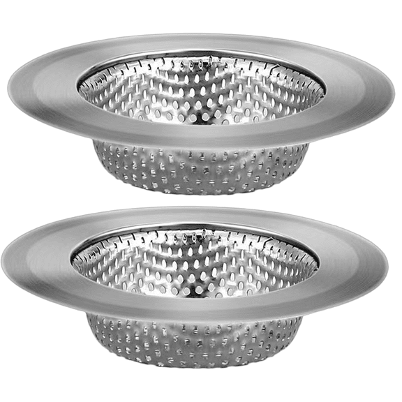 ACDANC 2Pcs Kitchen Drain Strainer,Stainless Steel Material Tub Drain Stopper,Burr-Free Sink Strainer