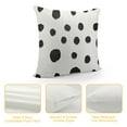 thumbnail image 4 of JEUXUS Polka Dot Pillow Covers  Black and White Decorative Throw Pillow Covers Brush Strokes Dots  Outdoor Pillow Cases Square Standard Cushion Covers for Sofa Couch Bed Car, 4 of 5