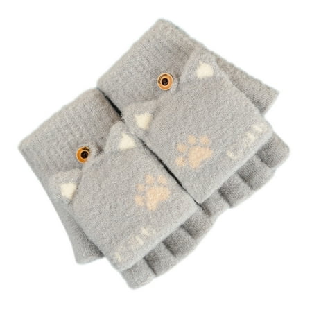 

Toddler Kids Children s Knit Cartoon Winter Warm Girls Boys Baby Gloves Mittens
