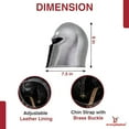 thumbnail image 6 of Armory Replicas Premium Italian Medieval Helmets  Barbuta Helm Visor Lock, Leather Lining & Reinforced Eye Openings, 6 of 7
