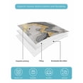 thumbnail image 5 of Yellow Grey Ombre King Size Down Alternative Comforter, Lightweight Comforter Quilt Bedding Set with Pillow Shams Modern Marble Ink Painting All Seasons Bed Comforter Duvet Insert 96"x106", 5 of 7
