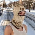 thumbnail image 5 of Unique Bargains 1 Pc Ice Silk Snake Pattern Balaclava Face Mask Brown, 5 of 5