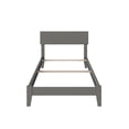 thumbnail image 4 of Lit Plateforme Simple en Bois Massif Orlando, Gris, 4 of 6