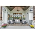 thumbnail image 2 of Linon Outdoor Washable Area Rug Collection, Navy and Sand, 7' x 9', 2 of 8