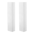 thumbnail image 1 of 2 Piezas Cubierta para Estructura de Escenario Funda Extensible Manga Decorativa para Tela de Alta Resistencia Instalación Práctica Adecuada Par Blanco 2m, 1 of 8