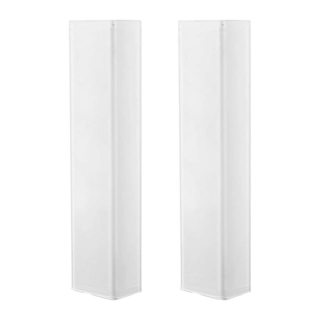 2 Piezas Cubierta para Estructura de Escenario Funda Extensible Manga Decorativa para Tela de Alta Resistencia Instalación Práctica Adecuada Par Blanco 2m