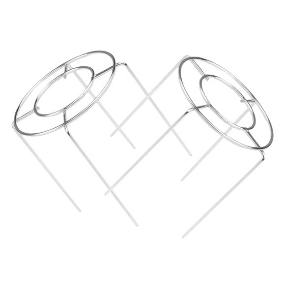 Greenadscape 2Pack Round Cooling Rack 12.7x5.5in Silver Stainless Steel for Air Circulation