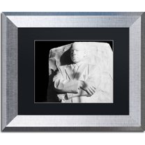Trademark Fine Art "MLK Memorial" Canvas Art by CATeyes, Black Matte, Silver Frame