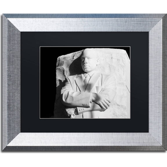 Trademark Fine Art "MLK Memorial" Canvas Art by CATeyes, Black Matte, Silver Frame