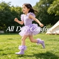 thumbnail image 6 of TELOLY 4Pairs Kids Socks,1-3 Years Old Ruffle Socks,Thin Cotton Socks Lace Socks,Style2,12-15Cm, 6 of 7
