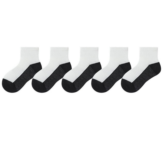 SGFCWSX Kid Girls Socks Breathable Short Length Keep Warm Socks for Girls White Size 3-5