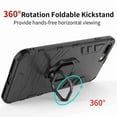 thumbnail image 6 of Dteck For iPhone 7 Plus / 8 Plus Case, [Magnetic Car Mount] Heavy Duty Armor Protective Rugged 2 in 1 Shock-Absorbing Case with 360 Degree Rotation Ring， Black, 6 of 6