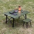 thumbnail image 3 of Mesa IGT plegable de 3 unidades, mesa de Camping de aleación de aluminio Igt, mesa de Camping Extensible para exteriores, barbacoa, Picnic, mesa Igt, accesorios, 3 of 4