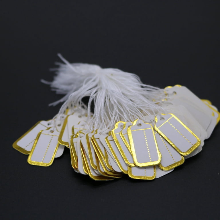 200 Pcs Kraft Paper Price Tags With String - 1.38 X 0.87 Inch Blank Labels For Clothing, Jewelry, Crafts