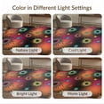 thumbnail image 7 of ODIKA Glowing Gamepad Motif Border Cracked Field Alfombra Burst Gamer Playful for Great Room, Indoor Open Concept, Large Living Low Profile Flatwoven, 7 of 7