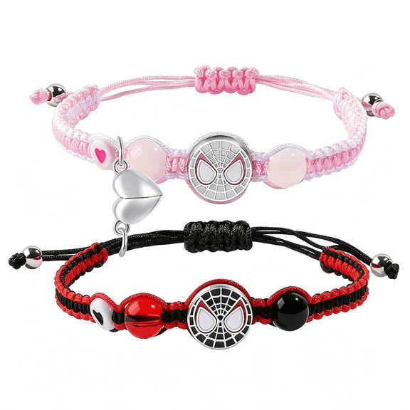 DESIGNICE Couples/Friendship Matching Bracelets,Spider/Spider Bracelets Set,Valentine'S Day Birthday Jewelry Gifts for Gf and Bf Soulmate,Matching Gifts for Husband&Wife Son&Daughters Bff