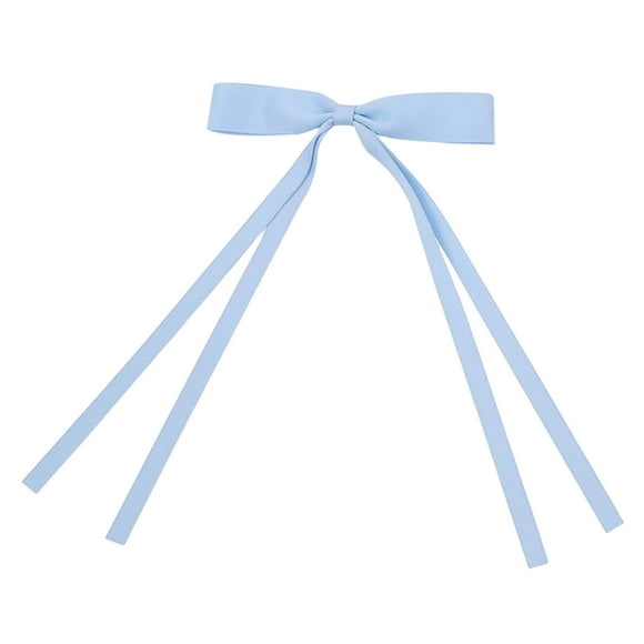 CSChome Hair Clip with Bow Design Women Hair Clip Bowknot Long Ribbon Decor Hair Barrette Various Colors Girl Hair Pin Hair Accessories