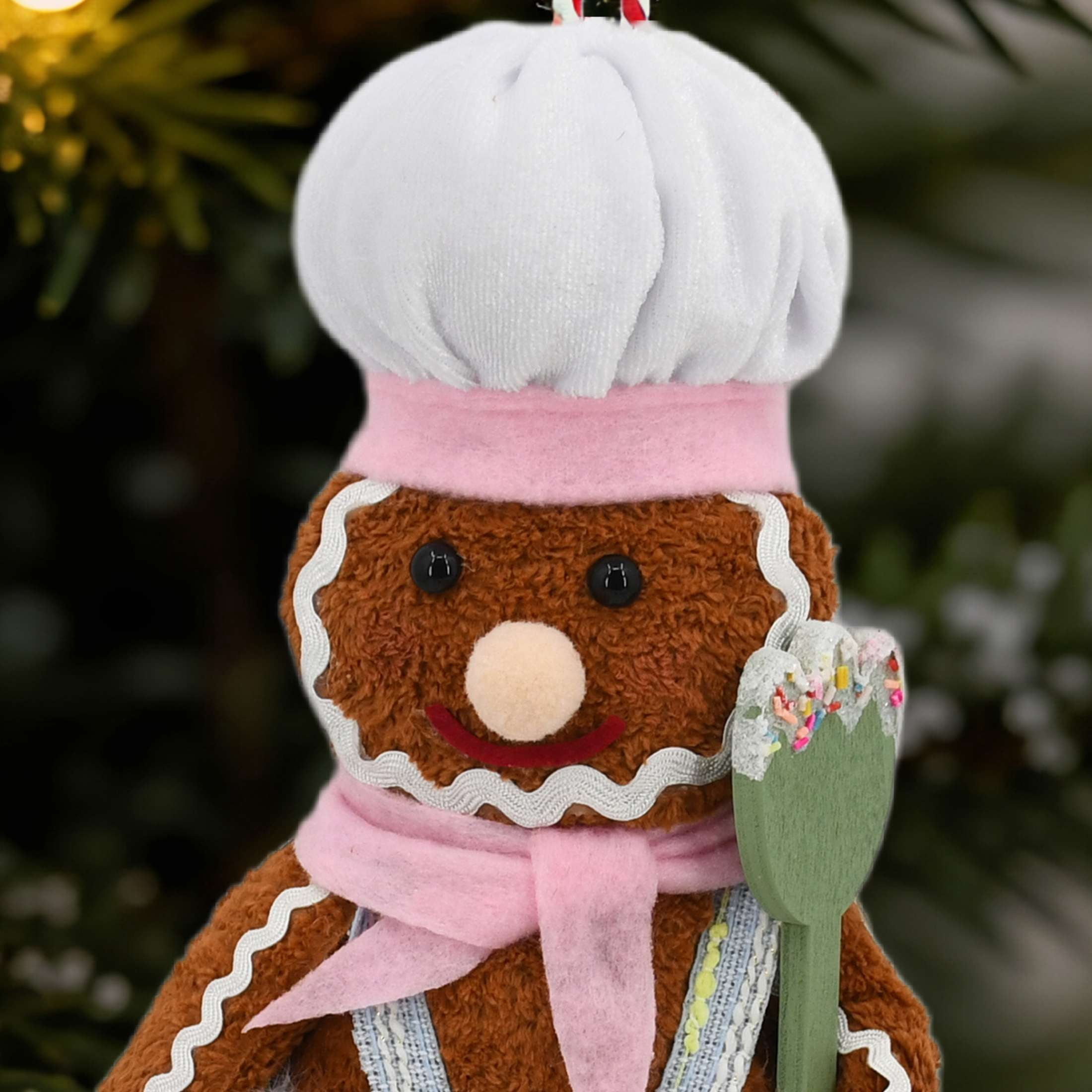 Holiday Time Christmas Jumbo Gingerbread Boy Ornament 10 Inches, 1 Count