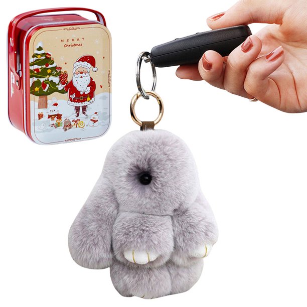 Precioso Llavero Coche Lindo Conejito Peluche Regalos Navidad