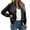 Black, variant on LUVDA Bomber Jacket for Women Lightweight Long Sleeve Solid Zip-Up with Pockets for Fall Casual