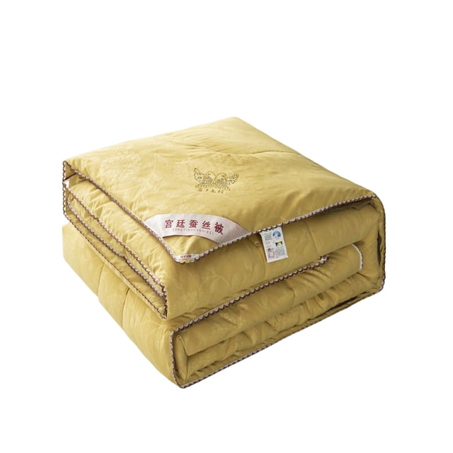 facefd Couette d'Été Portable Couleur Unie Réutilisable Imprimée Respirante Chaude Accessoires de Literie Brossés Rose Jaune