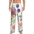 thumbnail image 2 of Kdxio Autumn Garden Print Men's Sleep Pajama Pant Lounge Pants with Pockets, 2 of 8