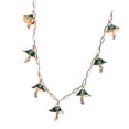 thumbnail image 1 of athleticsshop2018 Collar de cadena con colgante en forma de hongo de moda para mujeres y Verde, 1 of 4