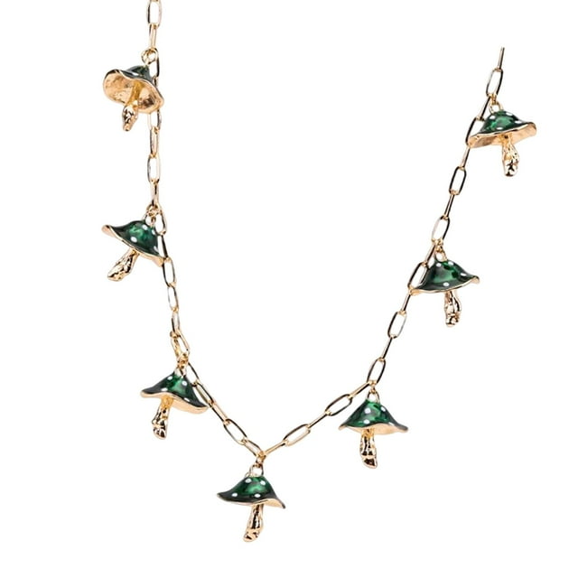 Collar de cadena Colgante lindo Regalos de joyería Collares para mujeres y niñas Verde Sunnimix Collar colgante