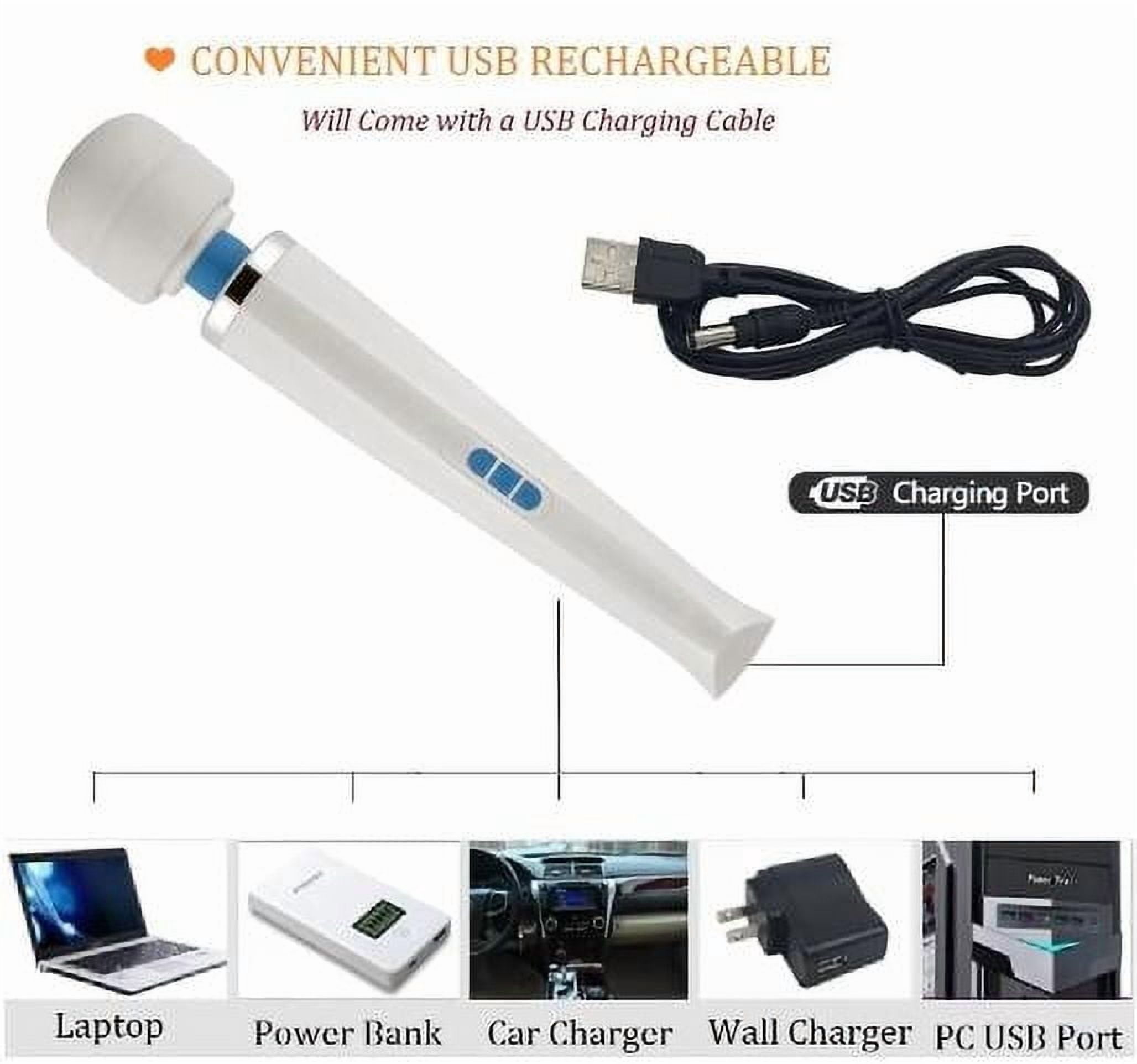SHUNAN HV 270 Rechargable Personal Massager, Electric Full Body Massage Wand, Relax for Foot Neck Back Hand Leg Arm Shoulder Massage Aches Sports Recovery Vibrator