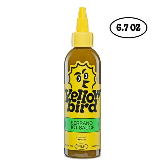 Yellowbird Serrano Hot Sauce, 6.7 oz