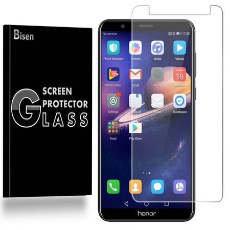 [2-Pack] Huawei Honor 7X BISEN Tempered Glass Screen Protector, Anti-Scratch, Anti-Shock, Shatterproof, Bubble Free
