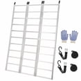 thumbnail image 1 of Aluminum Tri-Fold Ramp with Treads, Loading Ramps 1 Pack, 1500lb Capacity, 50” W x 76” L, Load or Unload Push Mowers, Garden Tillers, ATVs, 1 of 9