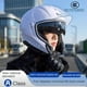 thumbnail image 2 of Casco de motocicleta, casco unisex de doble lente desmontable, casco de motocicleta personalizado, antivaho Bluetooth, 2 of 5